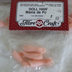Vintage Fibre Crafts Doll Hands New in Packages